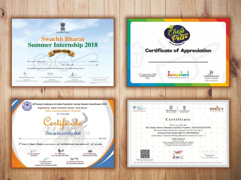 Certificate Printing Atherton